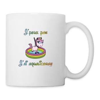 j'peux pas j'ai aqualicorne aqua-licorne - Mug blanc - blanc - Droite