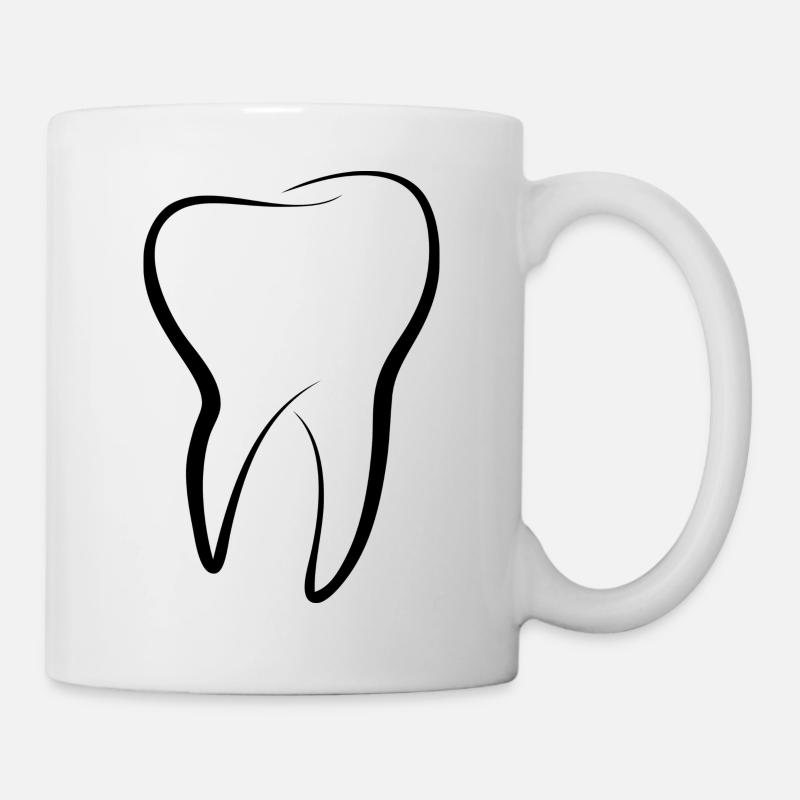 Zahn - Tasse - Weiß