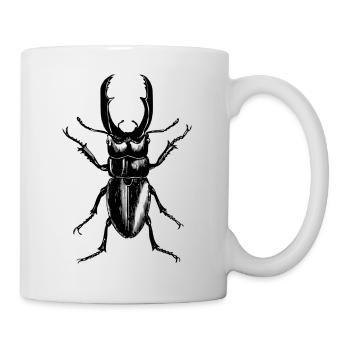 stag beetle - Mug - white - Right