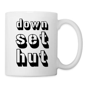 down_set_hut - Tasse - Weiß - Rechts