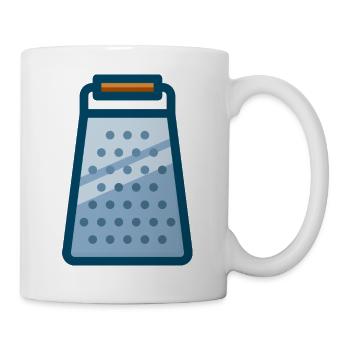 cheese grater kaese grate veggie - Mug - white - Right