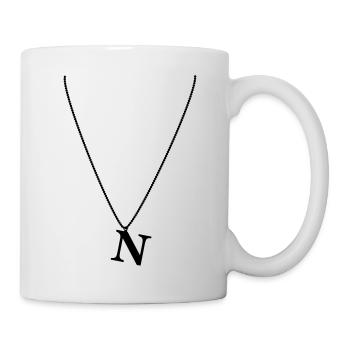 Halskette N - Tasse - Weiß - Rechts