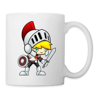 schwert sword knight ritter axt axe ax23 - Tasse - Weiß - Rechts