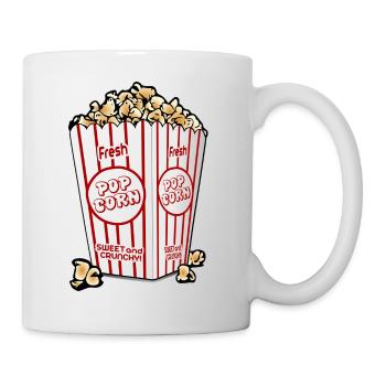 Popcorn. Geschenkidee - Tasse - Weiß - Rechts