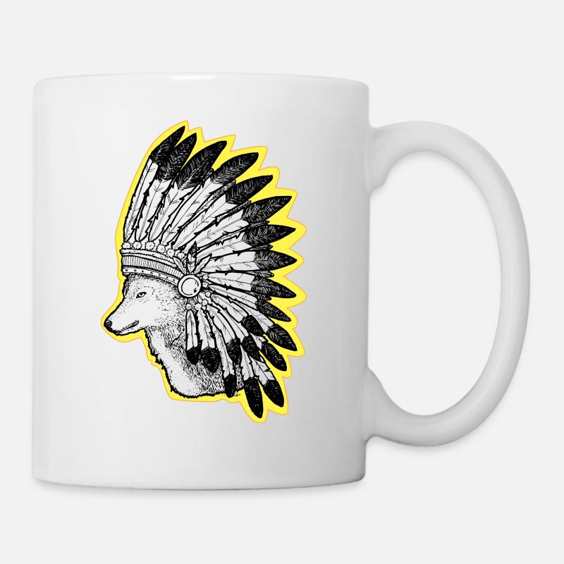 Wolf - Tasse - Weiß