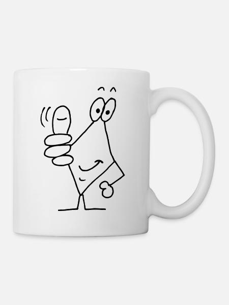 thumbs up - Mug - white