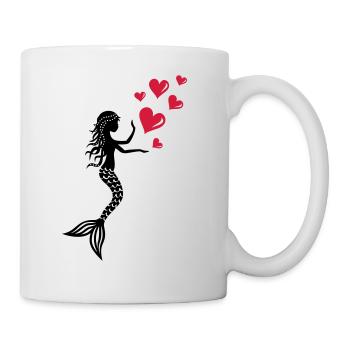 Mermaid Mermaid Mermaid Mermaid Valentine's Day Nixe - Mug - white - Right