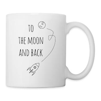 To the moon and back / gift idea - Mug - white - Right