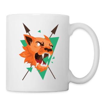 Dog wolf - Mug - white - Right
