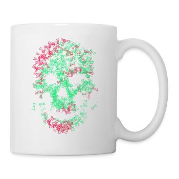 Skull of bones - Mug - white - Right