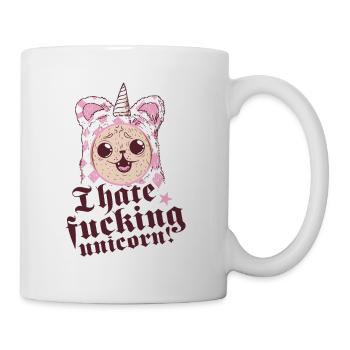 Dog in unicorn costume - Mug - white - Right