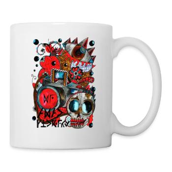 AGAC Bild Rot und Blau - Tasse - Weiß - Rechts
