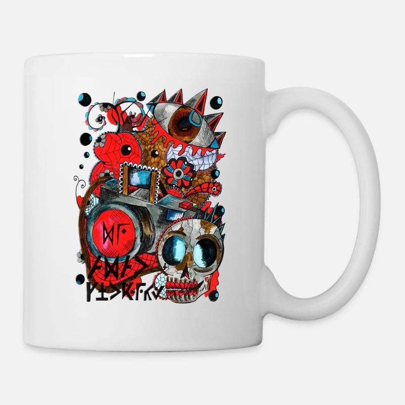 AGAC Picture Red and Blue - Mug - white