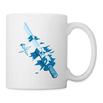 Samurai Japan Schwert Motiv - Tasse - Weiß - Rechts