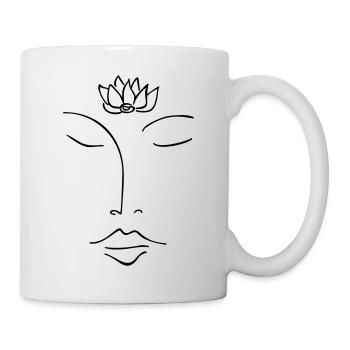 Om Shanti Meditation - Tasse - Weiß - Rechts