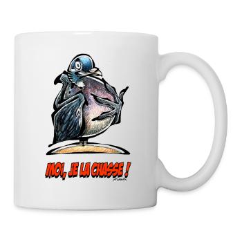 Die Taube, Me I-Jagd! - Tasse - Weiß - Rechts