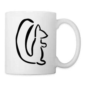 Écureuil - Mug blanc - blanc - Droite