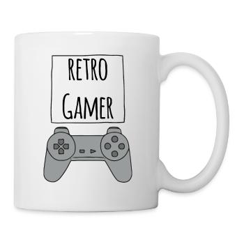 Retro Gamer PS - Mug blanc - blanc - Droite
