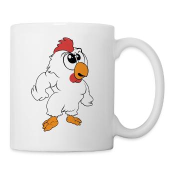méchant coq - Mug blanc - blanc - Droite