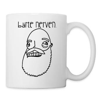 Bärte nerven! - Tasse - Weiß - Rechts