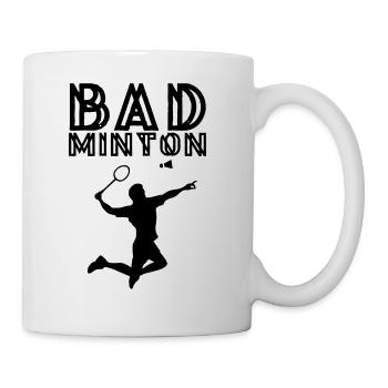 badminton - Mug blanc - blanc - Droite