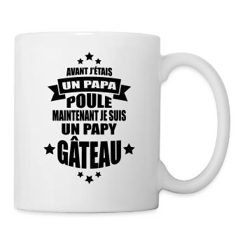 je suis un papy gâteau - Mug blanc - blanc - Droite