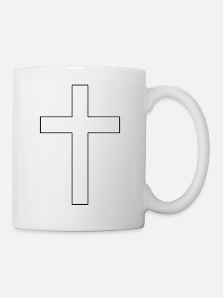 Cross Christianisme - Mug blanc - blanc