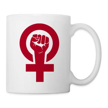 feministin - Tasse - Weiß - Rechts