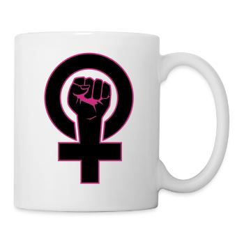 feministin - Tasse - Weiß - Rechts