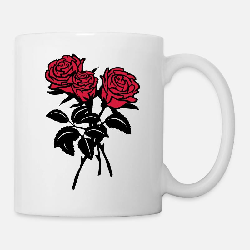 roses - Tasse - Weiß
