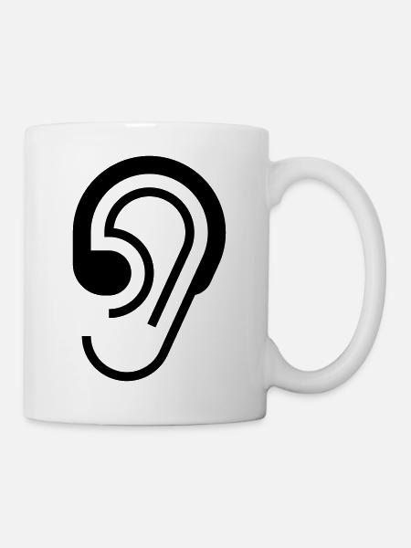 Hörgerät - Tasse - Weiß