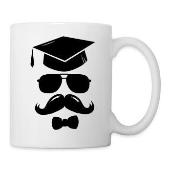 Lustige Schule Abschluss Abitur Abi Matura T-Shirt - Mug - white - Right