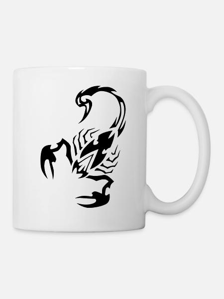 scorpion tribal by CustomStyle - Mug - white