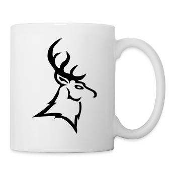 stag vector - Mug - white - Right