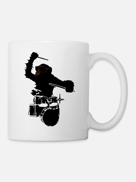 music monkey - Tasse - Weiß