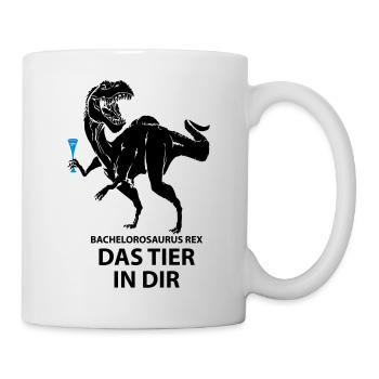 Party Saurus - Tasse - Weiß - Rechts
