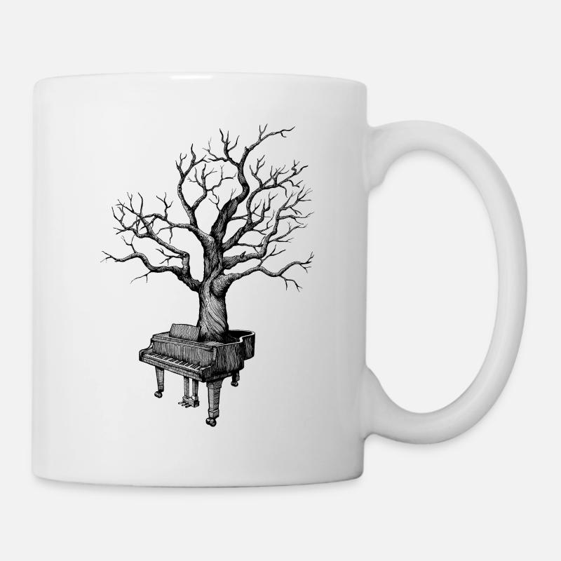 piano - Mug blanc - blanc