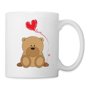 Teddy Love - Mug blanc - blanc - Droite