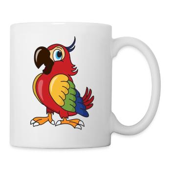 Parrot bird birds - Mug - white - Right