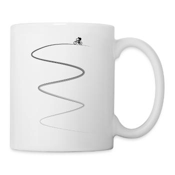 Mountain biker biker bike mountain bike cycling - Mug - white - Right