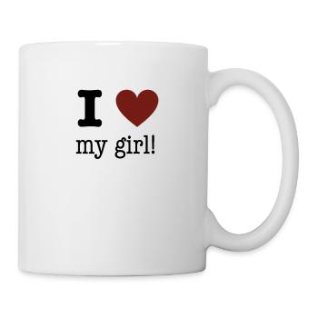 J'aime ma fille! J'aime ma fille! - Mug blanc - blanc - Droite