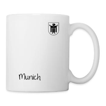 Munich - Munich and coat of arms with Münchner Kindl - Mug - white - Right