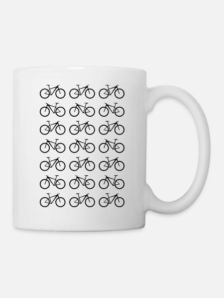 Mountainbikes lineup 1 - Mug - white