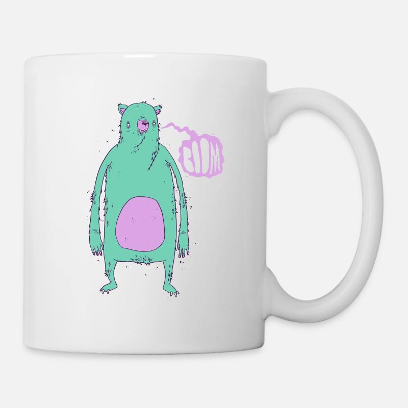 Boom Bear Green - Mug blanc - blanc