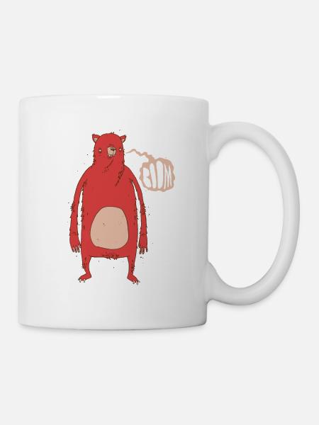 Boom Bear "Red" - Mug - white