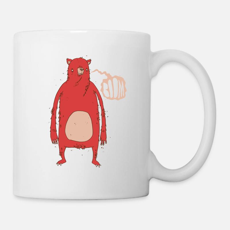 Boom Bear "Rouge" - Mug blanc - blanc