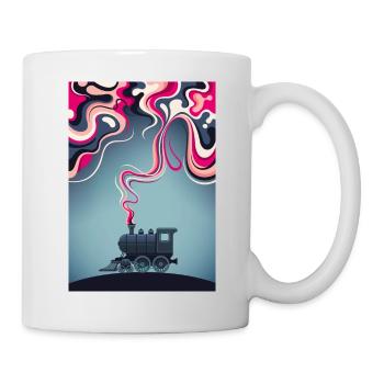 Lok Eisenbahn Lokführer Fahrzeug Bahn Dampflok - Tasse - Weiß - Rechts