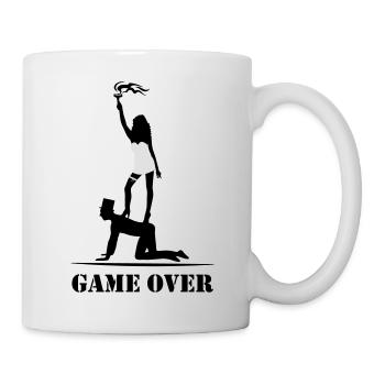 JGA game over sexy Bride Groom Bachelor - Mug - white - Right