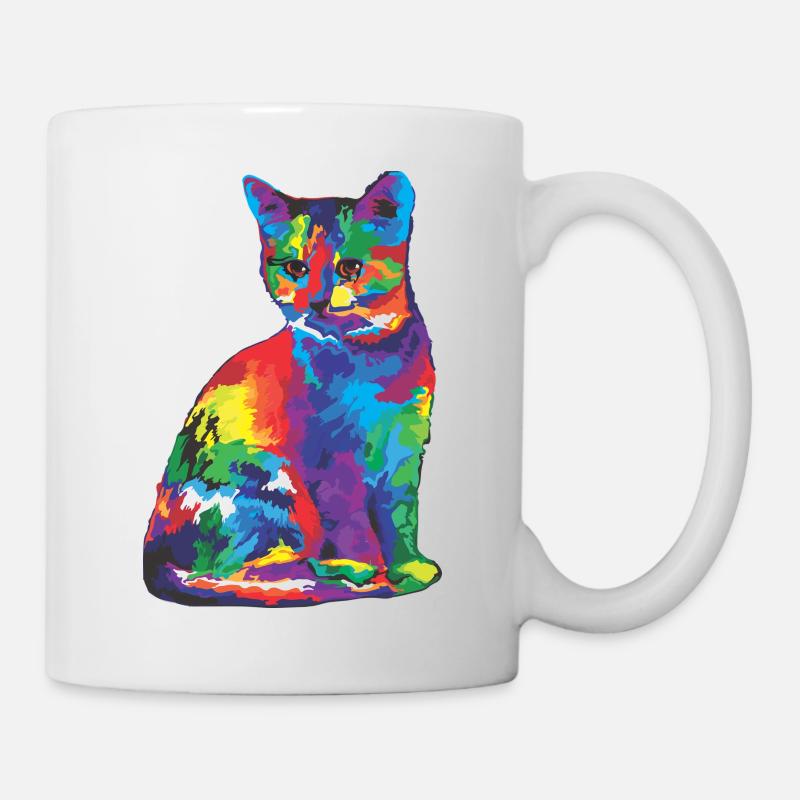 cat - Mug - white