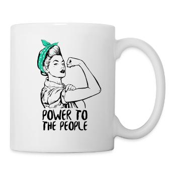 Power To The People (Power Woman) - Mug blanc - blanc - Droite